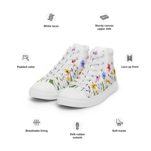 <strong>Dieses Design gibt es exklusiv nur hier im Onlineshop von Frau Hippe!</strong> | Dieses Design gibt es exklusiv nur hier im Onlineshop von Frau Hippe! | High-Top Leinenschuhe
