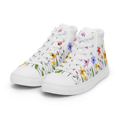 <strong>Dieses Design gibt es exklusiv nur hier im Onlineshop von Frau Hippe!</strong> | Dieses Design gibt es exklusiv nur hier im Onlineshop von Frau Hippe! | High-Top Leinenschuhe