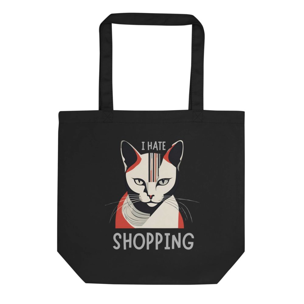 I Hate Shopping Bag - Small Black – Bild 3