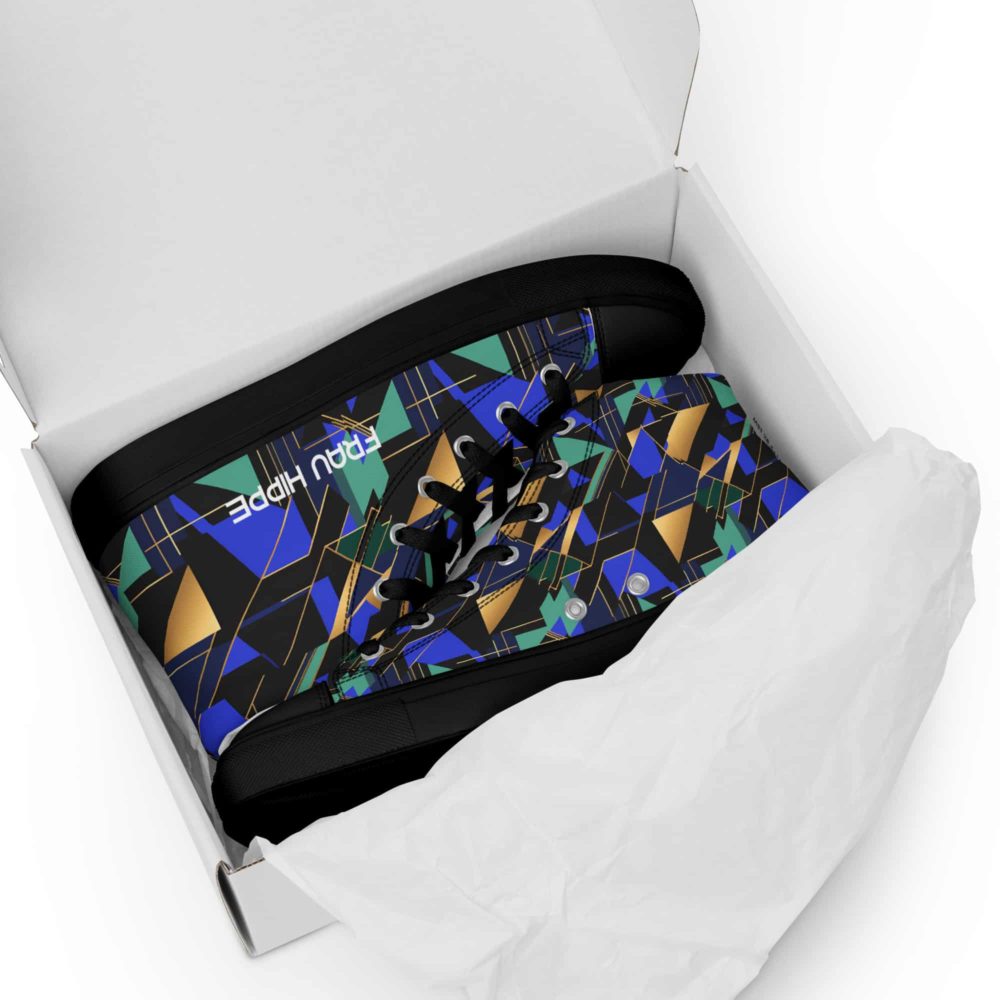 Men’s High Top Canvas – Georg Geometric – Bild 5