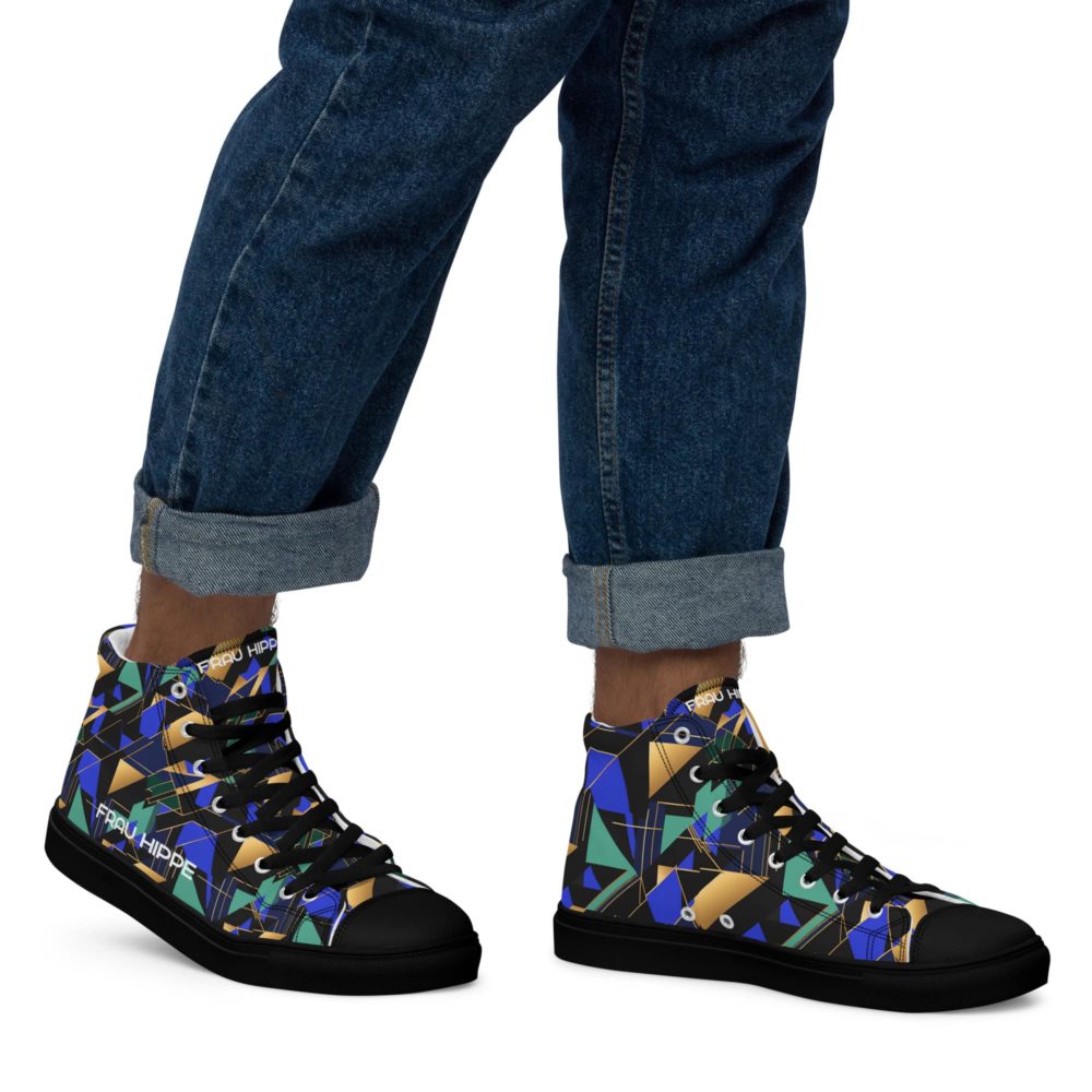 Men’s High Top Canvas – Georg Geometric – Bild 11