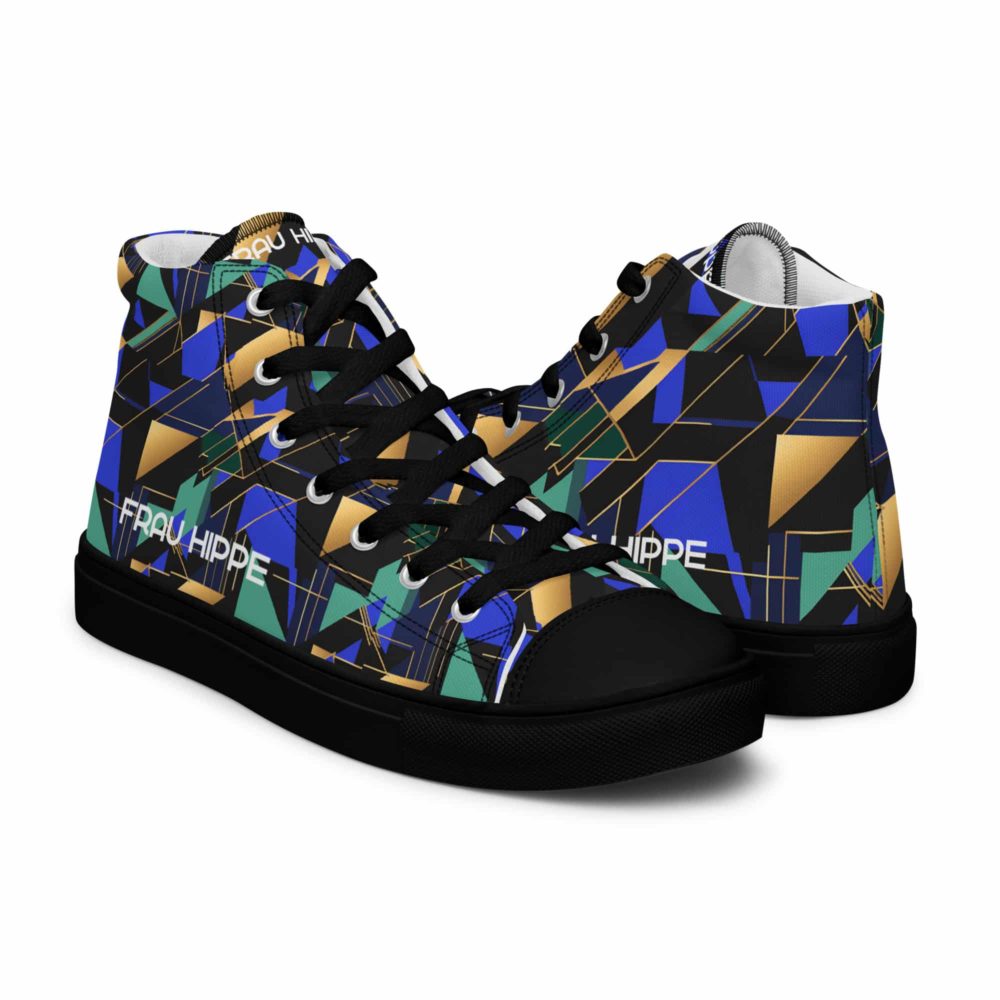 Men’s High Top Canvas – Georg Geometric – Bild 8