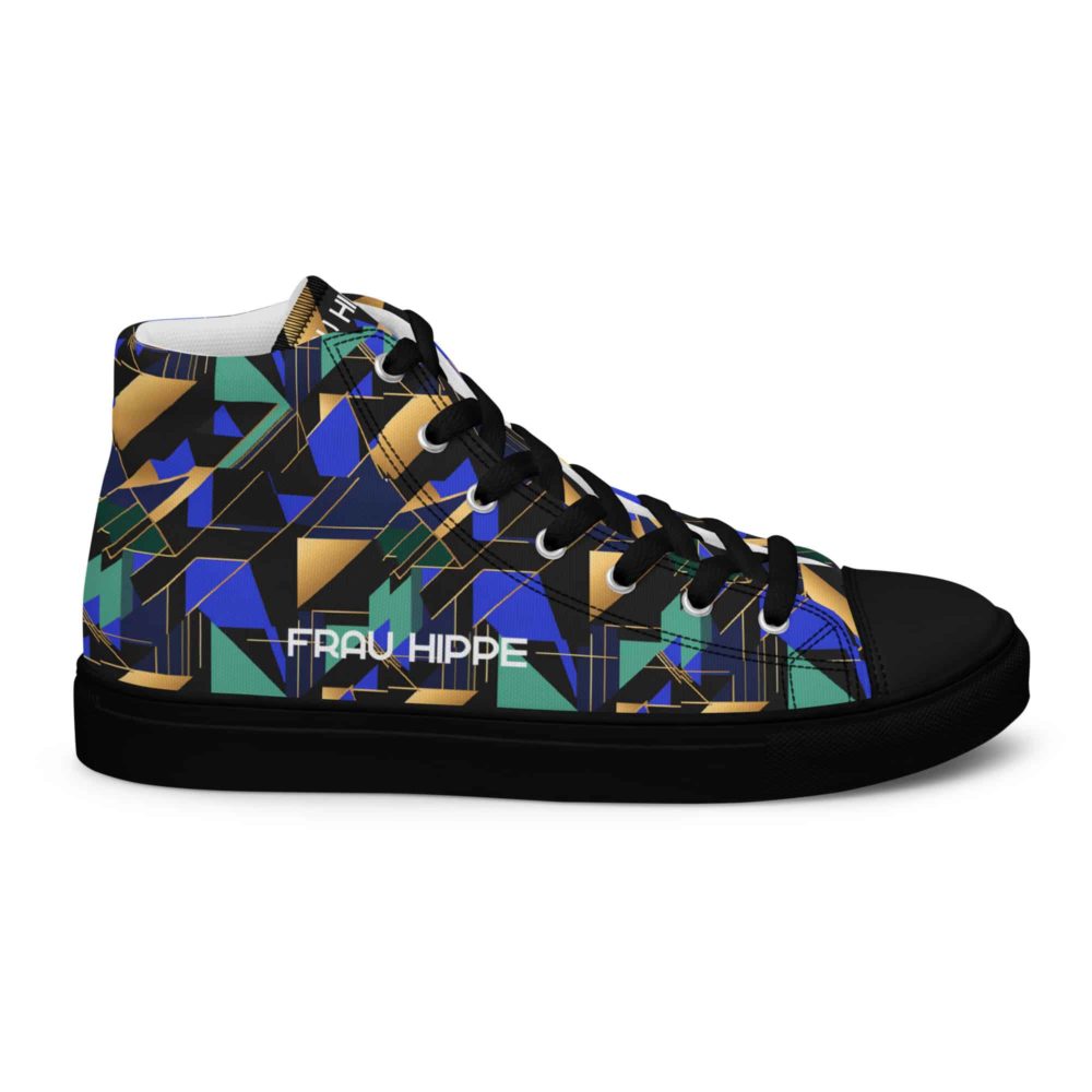 Men’s High Top Canvas – Georg Geometric – Bild 2