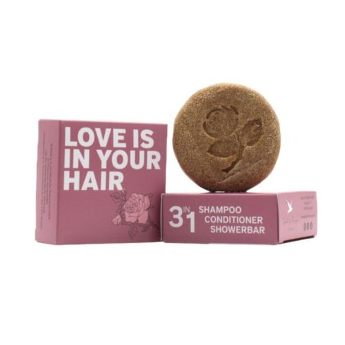 Festes Bio Shampoo -Conditioner -Duschbar Rosenbrise
