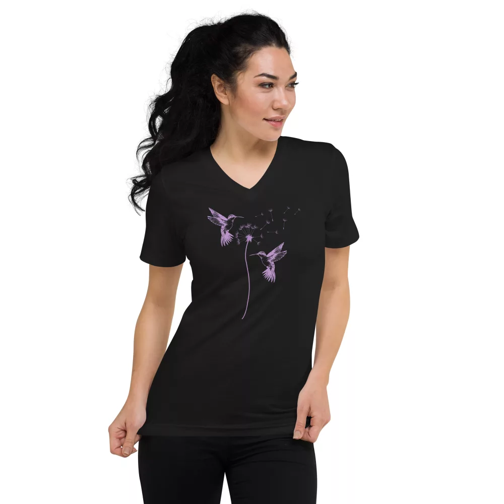 Girls V-Short Sleeve – Kolibris | Leicht wie ein Vogel, stylisch wie du!