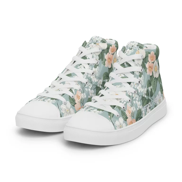 Finia Flower High-Top Sneaker – Stylisch, frech & absolut alltagstauglich - High Top Canvas Sneaker