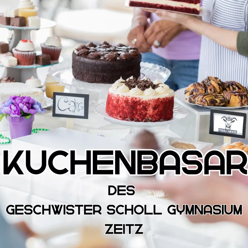 Kuchenbasar auf dem Ostershopping & Kreativmarkt 2025 Zeitz