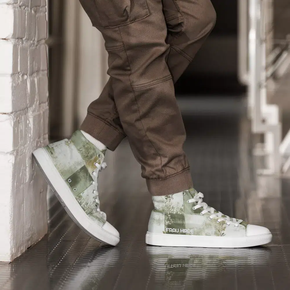 Nachhaltige Herren High-Top Sneaker Gösta Grønn mit EVA-Sohle – exklusiv bei Frau Hippe