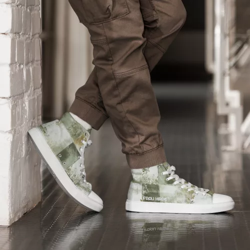 Nachhaltige Herren High-Top Sneaker Gösta Grønn mit EVA-Sohle – exklusiv bei Frau Hippe