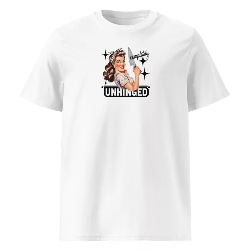Completely Unhinged – rebellisches Statement-Shirt aus Bio-Baumwolle für Frauen