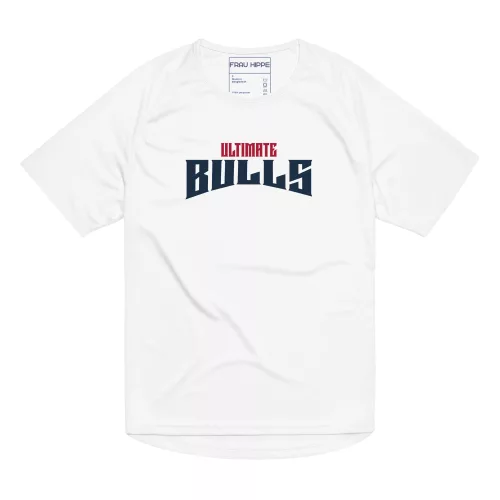 Ultimate Bulls Unisex-Sporttrikot in Weiß atmungsaktives Mesh für maximale Performance & Style.