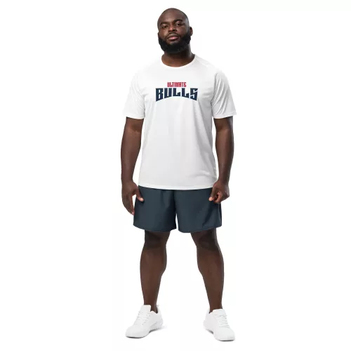 Ultimate Bulls Unisex-Sporttrikot in Weiß atmungsaktives Mesh für maximale Performance & Style.
