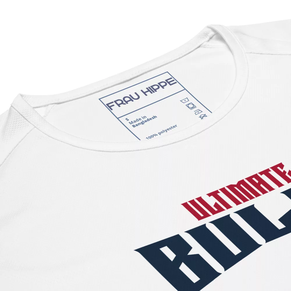 Ultimate Bulls Unisex-Sporttrikot in Weiß atmungsaktives Mesh für maximale Performance & Style.