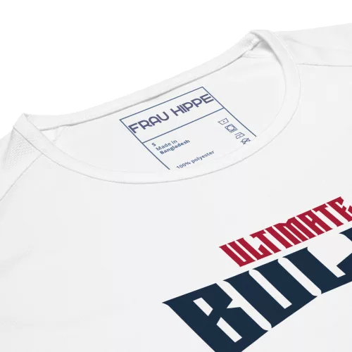 Ultimate Bulls Unisex-Sporttrikot in Weiß atmungsaktives Mesh für maximale Performance & Style.
