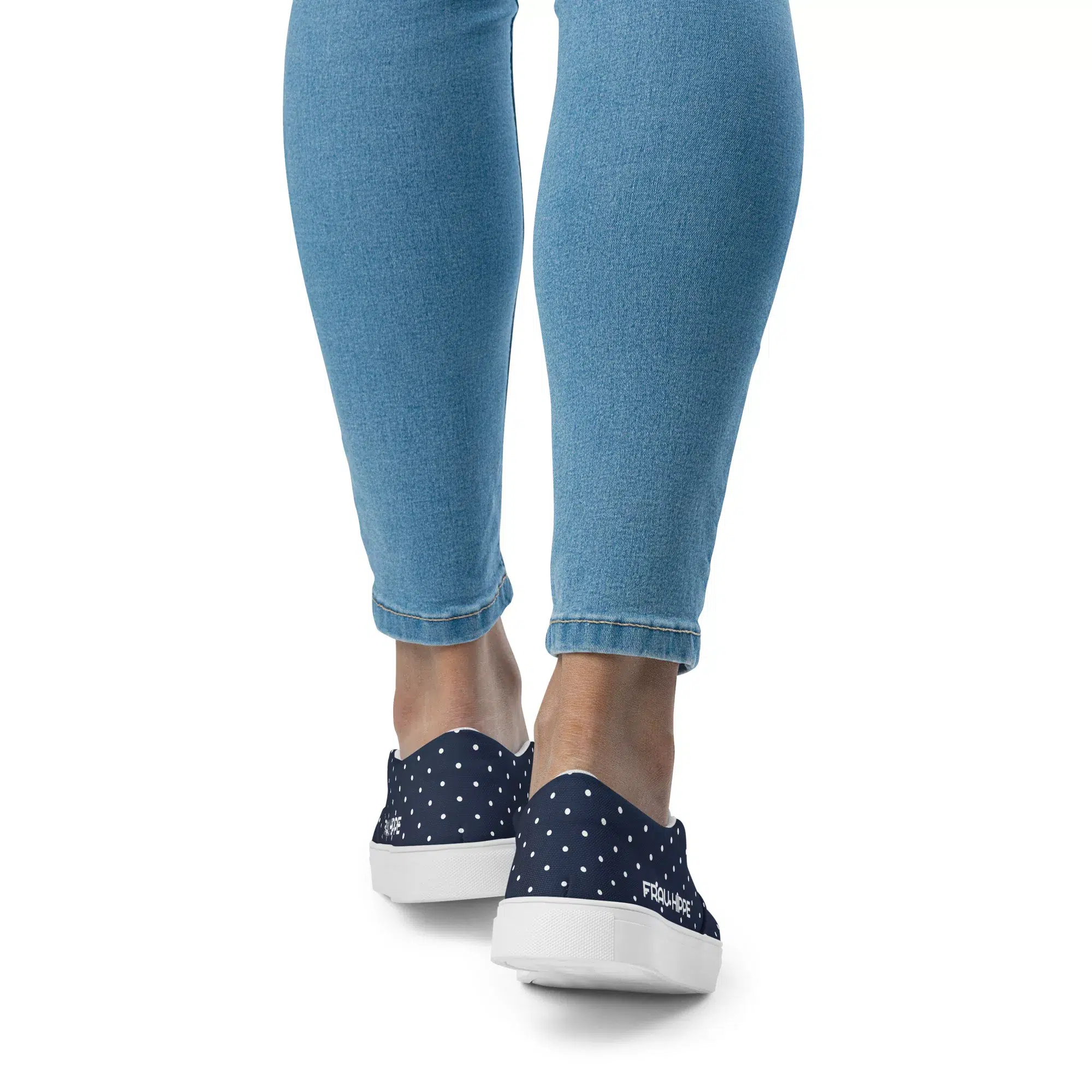 Girls Canvas Slipper - Ingrid Prikkvold 10 Ingrid Prikkvold – nachhaltige maritime Sommer-Slipper mit Polka Dots für Damen