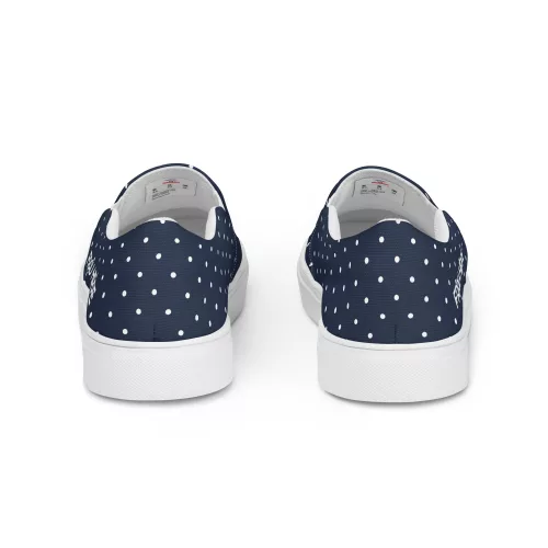 Girls Canvas Slipper - Ingrid Prikkvold 22 Ingrid Prikkvold – nachhaltige maritime Sommer-Slipper mit Polka Dots für Damen