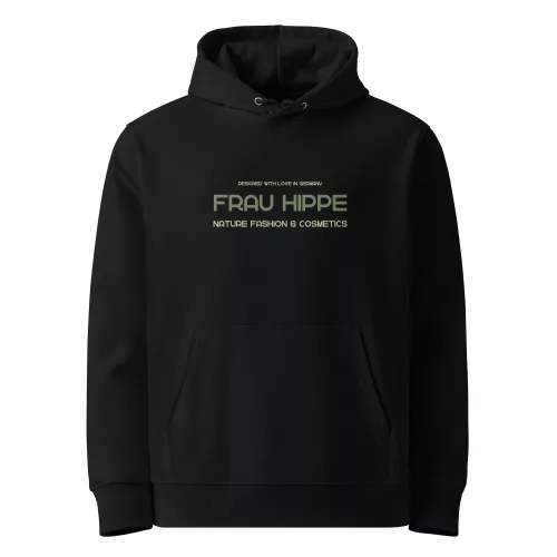 Frau Hippe "Fan" Hoodie - 4 Farben 15 Frau Hippe Fan Hoodie - 100 % Bio-Baumwolle, 5 Größen, 4 Farben. Nachhaltig & stylisch – exklusiv und made-to-order.