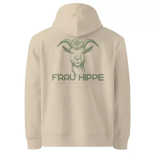 Frau Hippe "Fan" Hoodie - 4 Farben 22 Frau Hippe Fan Hoodie - 100 % Bio-Baumwolle, 5 Größen, 4 Farben. Nachhaltig & stylisch – exklusiv und made-to-order.
