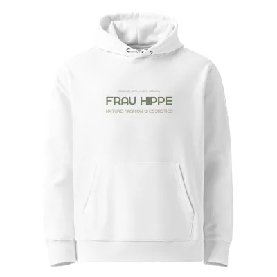Frau Hippe Fan Hoodie - 100 % Bio-Baumwolle, 5 Größen, 4 Farben. Nachhaltig & stylisch – exklusiv und made-to-order.