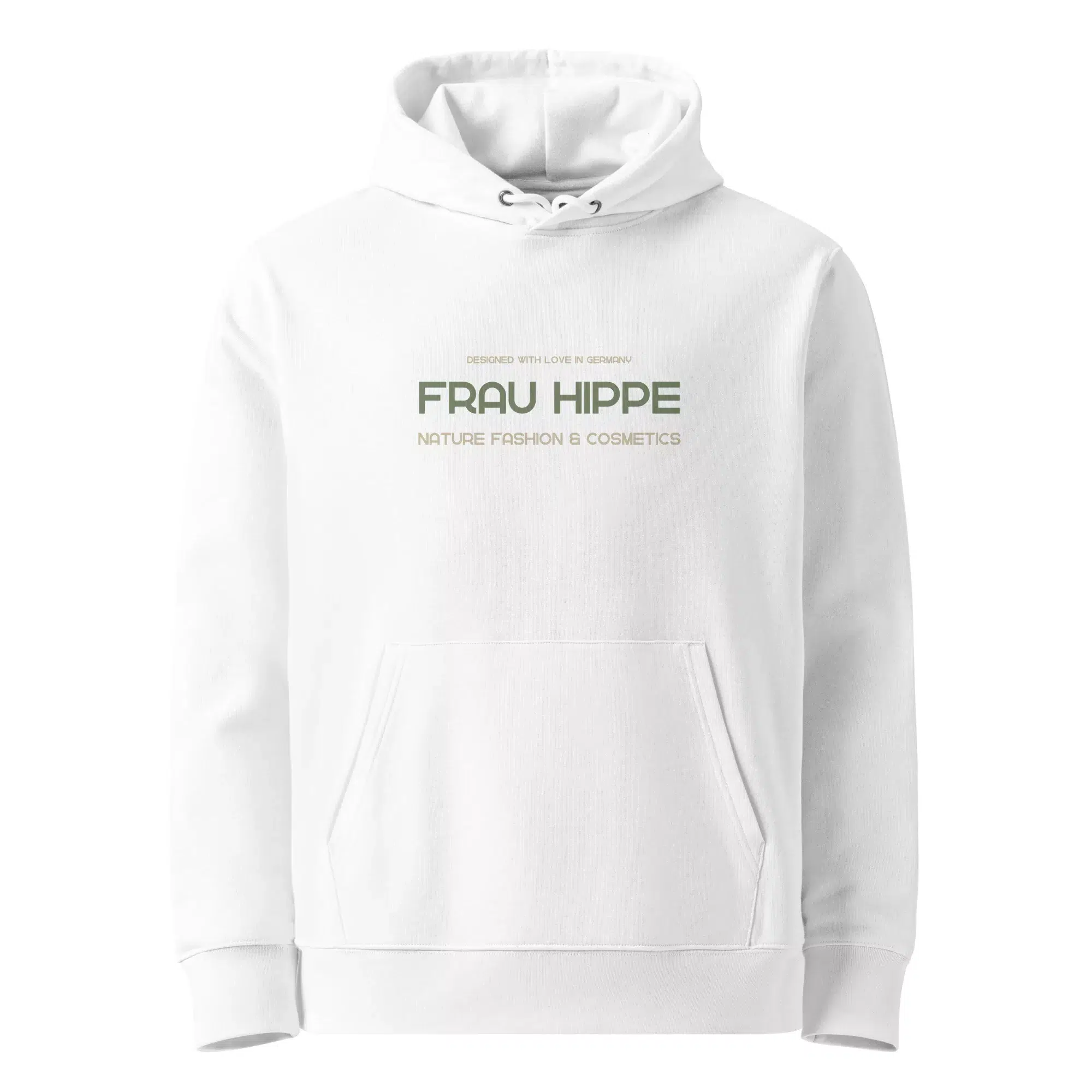 Frau Hippe "Fan" Hoodie - 4 Farben 1 Frau Hippe Fan Hoodie - 100 % Bio-Baumwolle, 5 Größen, 4 Farben. Nachhaltig & stylisch – exklusiv und made-to-order.