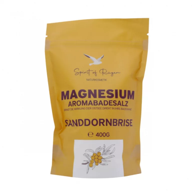 Magnesium Aromabadesalz Sanddornbrise Nachfüllpack