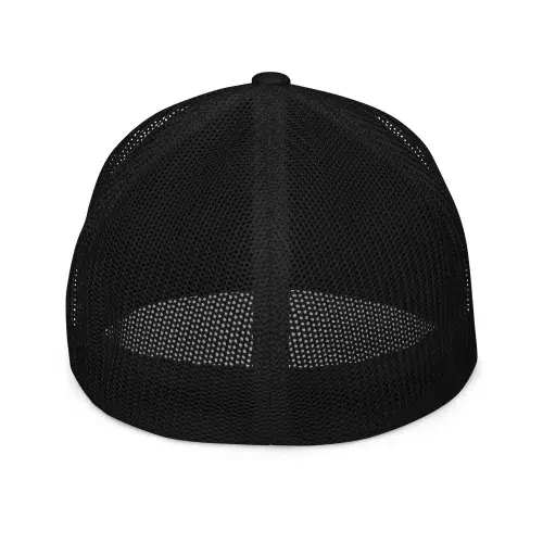 Freche Trucker-Cap „Bad Hair Day“ von Frau Hippe. Flexfit 6511, Unisex, elastisch, atmungsaktiv mit großem Stick. Dein Statement für schlechte Haartage – und gute Laune.